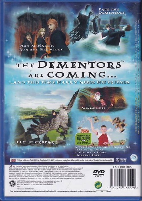 Harry Potter and the Prisoner of Azkaban - PS2 (B Grade) (Used) (Eng)